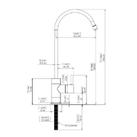 Aquastream ARC Chrome Goose Neck Drinking Water Tap