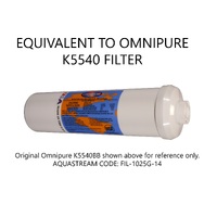 Aquastream K5540BB (Omnipure) Inline Granular Carbon Water Filter - 1/4" Threaded