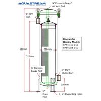 Aquastream 304 Stainless Steel Size 1 Single Bag Filter Housing