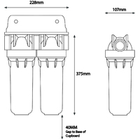 Aquastream DUO.MINI Nano Mains Water Filter Tap