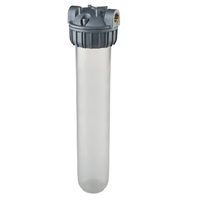 Aquastream 20" MONO 3P Transparent Water Filter Housing System - 3/4" Ports (Antimicrobial)