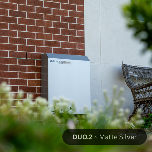 Aquastream DUO.2R Whole Home Rain Water Filter System (Matte Silver)