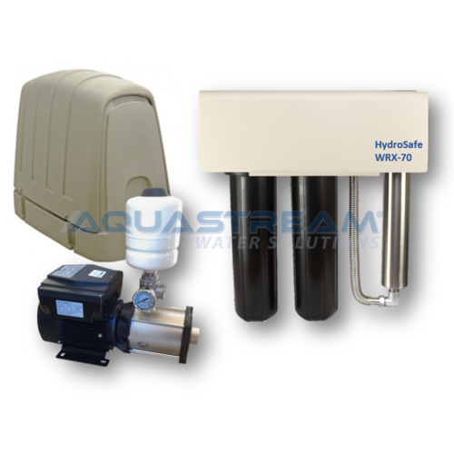 Large Home Rainwater Pump and Filtration with UV System